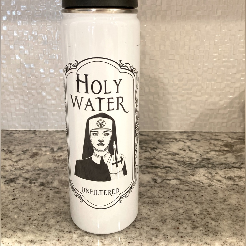 Sinister Sister: Evil Nun Apothecary Holy Water - 22 Oz. Stainless Steel Bottle